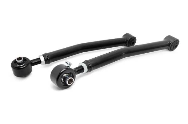 Rough Country - Rough Country X-Flex Control Arm Set Rear Upper Incl. 2 Tubular Adjustable Control Arms w/X-Flex Joints Polyurethane Bushings Sleeves Grease Fittings - 11380 - Image 1