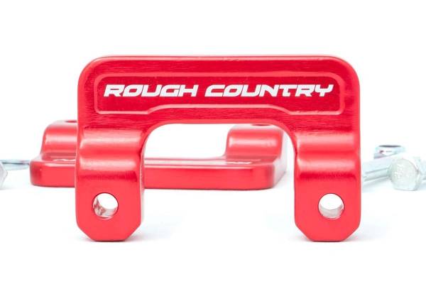 Rough Country - Rough Country Front Leveling Kit 2 in. Front Lift Incl. Lower Strut Mount Extensions Hardware Red Billet Aluminum - 1313 - Image 1