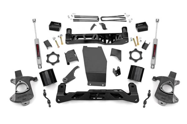 Rough Country - Rough Country Suspension Lift Kit w/Shocks 5 in. Lift Incl. Strut Spacers Rear N3 Shocks Stock Cast Aluminum Or Stamped Steel - 22431 - Image 1