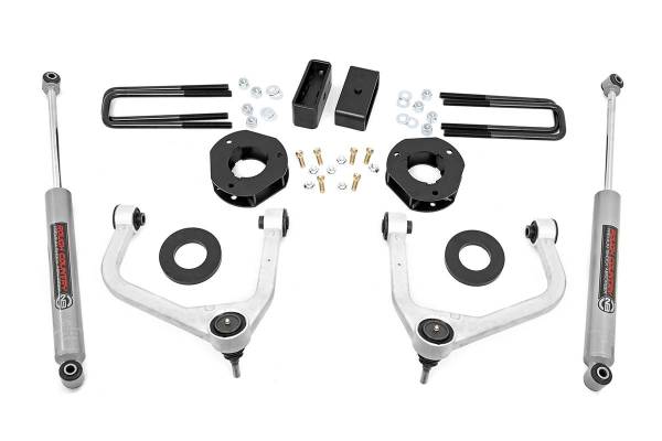 Rough Country - Rough Country Suspension Lift Kit w/Shocks 3.5 in. Lift Incl. Strut Spacers Rear N3 Shocks3.5 in. Lift Incl. Strut Spacers Rear N3 Shocks - 22630 - Image 1