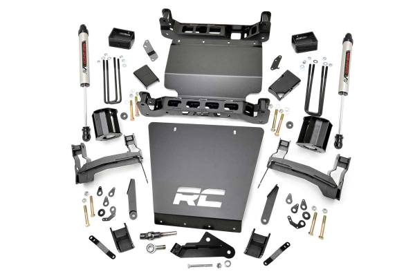 Rough Country - Rough Country Suspension Lift Kit w/Shocks 5 in. Lift Rear V2 Monotube Shocks - 29170 - Image 1