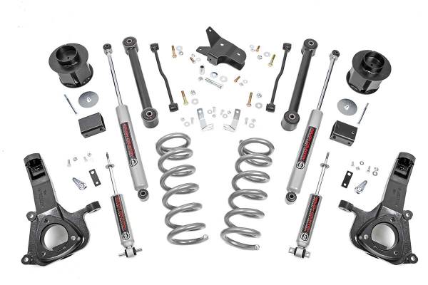 Rough Country - Rough Country Suspension Lift Kit 6 in. Lifted Knuckles Coil Spring Spacers Lifted Coil Springs Control Arms Rubber Bushings Includes Premium N3 Shocks - 30830 - Image 1