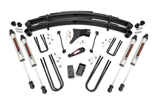 Rough Country - Rough Country Suspension Lift Kit w/Shocks 4 in. Lift V2 Monotube Shocks - 49470 - Image 1