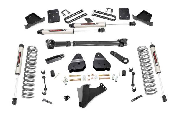 Rough Country - Rough Country Suspension Lift Kit w/Shocks 6 in. Lift Incl. 3.5 in. Axle Diameter Front Driveshaft V2 Monotube Shocks - 50471 - Image 1