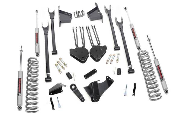 Rough Country - Rough Country 4-Link Suspension Lift Kit w/Shocks 8 in. Lift - 591.20 - Image 1