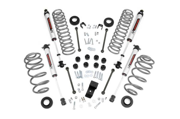 Rough Country - Rough Country Suspension Lift Kit w/V2 Shocks 3.25 in. Incl. Coil Springs Sway Bar Links Transfer Case Drop Kit 4cyl - 64170 - Image 1