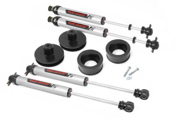 Rough Country - Rough Country Suspension Lift Kit w/V2 Shocks 2 in. Incl. Coil Spring Spacer and Shock Relocation Brackets - 65870 - Image 1