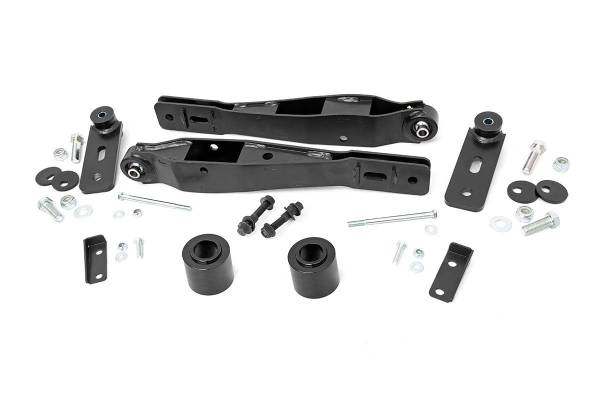 Rough Country - Rough Country Suspension Lift Kit 2 in. Upper/Lower Strut Spacers Lower Control Arms X-Flex Joints Rubber Bushing - 66501 - Image 1