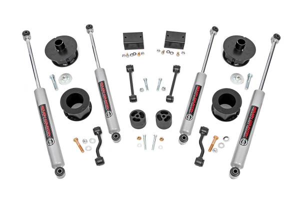 Rough Country - Rough Country Suspension Lift Kit 2.5 in. Lift Incl. Coil Spring Spacer Shock Relocation Bracket Swaybar Links Bump Stops - 67730 - Image 1