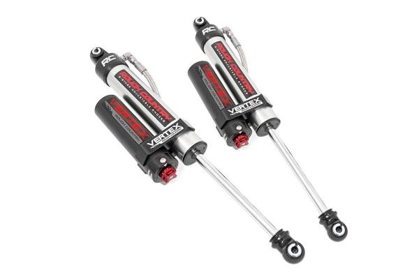 Rough Country - Rough Country Vertex 2.5 Reservoir Shock Absorber Set Adjustable For Rear Left and Right w/5-7.5 in. Lifts Incl. Reservoir Mounting Plates Stainless Steel Clamps - 699001 - Image 1