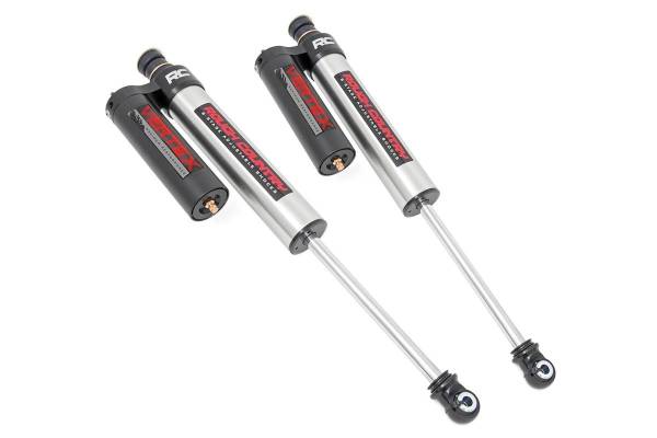 Rough Country - Rough Country Vertex 2.5 Reservoir Shock Absorber Set Adjustable For Front Left and Right w/4.5-6 in. Lifts Incl. Reservoir Mounting Plates Stainless Steel Clamps - 699004 - Image 1