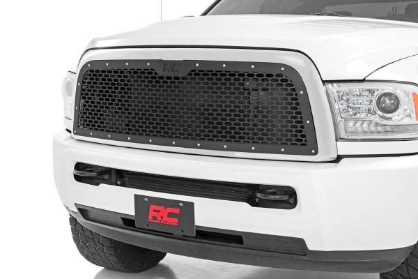 Rough Country - Rough Country Laser-Cut Mesh Replacement Grille Unique Mesh Pattern Corrosion Resistant Black Powdercoat - 70150 - Image 1