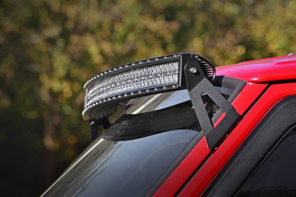 Rough Country - Rough Country LED Light Bar Windshield Mounting Brackets For 50 in. Curved LED Light Bar Upper - 70517 - Image 1