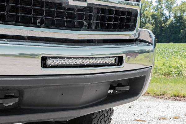 Rough Country - Rough Country LED Light Bar Bumper Mounting Brackets For 20 in. Single Row LED Light Bar - 70523 - Image 1