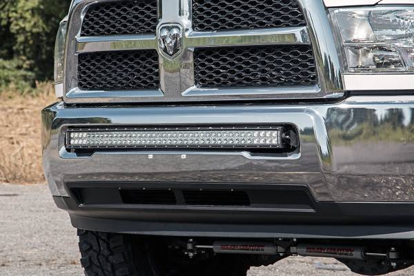 Rough Country - Rough Country LED Light Bar Bumper Mounting Brackets For 40 in. Single Or Dual Row Curved LED Light Bar - 70569 - Image 1