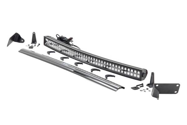 Rough Country - Rough Country LED Bumper Kit 40 in. Curved LED Light Bar Black Series - 70570B - Image 1