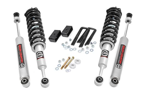 Rough Country - Rough Country Suspension Lift Kit 3 in. Rear Blocks Front Upper Strut Includes N3 Shock Absorber - 74531 - Image 1