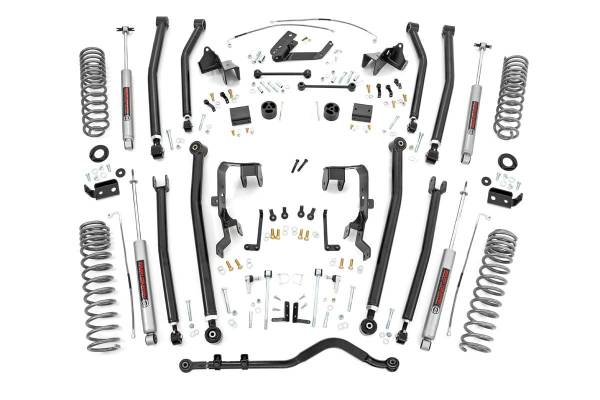 Rough Country - Rough Country Long Arm Suspension Lift Kit w/Shocks 4 in. 4 Door - 78530A - Image 1