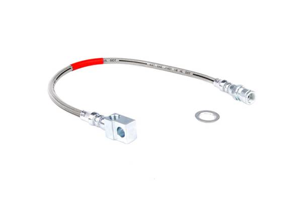 Rough Country - Rough Country Stainless Steel Brake Lines Rear For 4-6 in. Lift - 89335S - Image 1