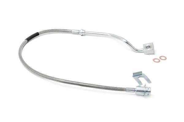 Rough Country - Rough Country Stainless Steel Brake Lines Rear For Models w/4-8 in. Lift - 89713 - Image 1