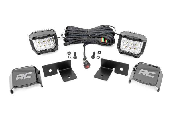 Rough Country - Rough Country LED Kit 3 in. Lift Cube Under Wide Angle Combo - 93032 - Image 1