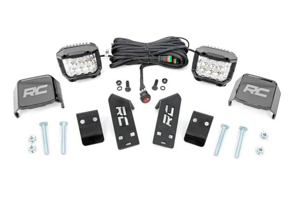 Rough Country - Rough Country Dual LED Cube Kit w/3 in. Wide Angle LEDs - 93078 - Image 1