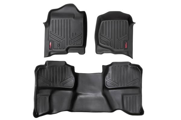 Rough Country - Rough Country Heavy Duty Floor Mats Front And Rear 3 pc. - M-20712 - Image 1