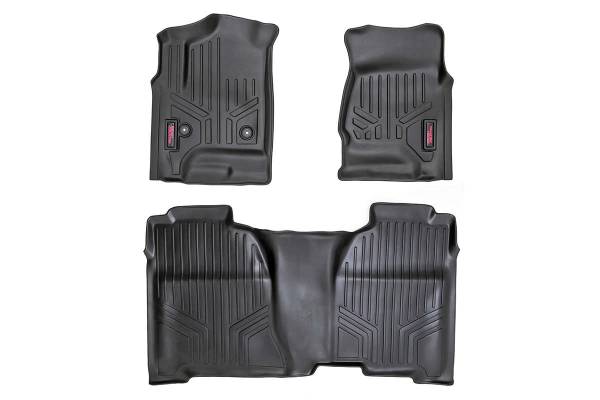 Rough Country - Rough Country Heavy Duty Floor Mats Front And Rear 3 pc. - M-21413 - Image 1