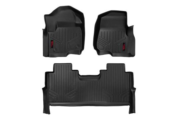 Rough Country - Rough Country Heavy Duty Floor Mats Front And Rear 3 pc. - M-51712 - Image 1