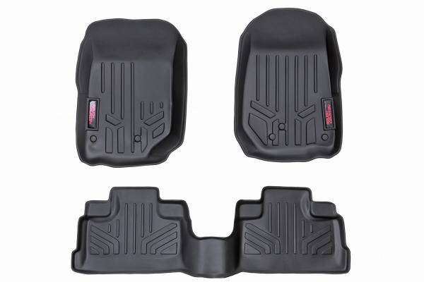 Rough Country - Rough Country Heavy Duty Floor Mats Front And Rear 3 pc. - M-61412 - Image 1