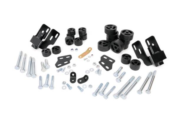 Rough Country - Rough Country Body Lift Kit 1.25 in. Lift Incl. Body Spacers Front Bumper Brkts. Ground Strap Brkt. Grade 8 Hardware - RC701 - Image 1