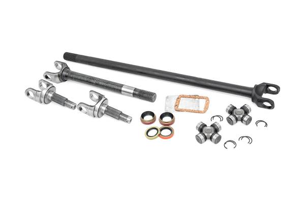 Rough Country - Rough Country Replacement Front Axle Dana 30 27 Spline Incl. 2 Inner And Outer Shafts 2 Spicer U-Joints 4 Axle Seals 8 Snap Rings 1 Gasket - RCW24110 - Image 1