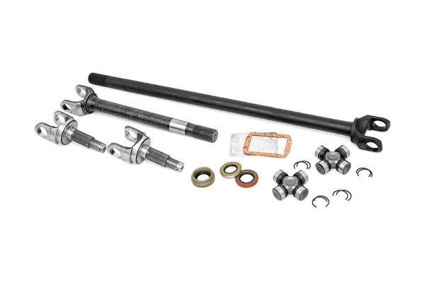 Rough Country - Rough Country Replacement Front Axle Dana 30 30 Spline Incl. 2 Inner And Outer Shafts 2 Spicer U-Joints 4 Axle Seals 8 Snap Rings 1 Gasket Grizzly Locker - RCW24160-YGL - Image 1