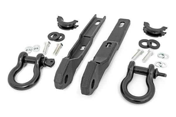 Rough Country - Rough Country Tow Hook To Shackle Conversion Kit w/D-Rings And Rubber Isolators 3/4 in. - RS160 - Image 1