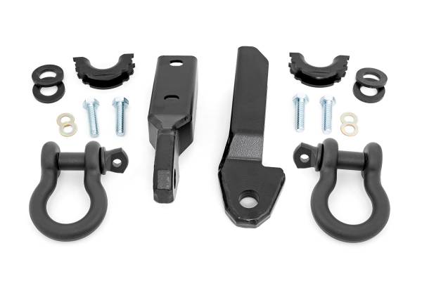 Rough Country - Rough Country Tow Hook To Shackle Conversion Kit w/D-Ring and Rubber Isolators - RS164 - Image 1