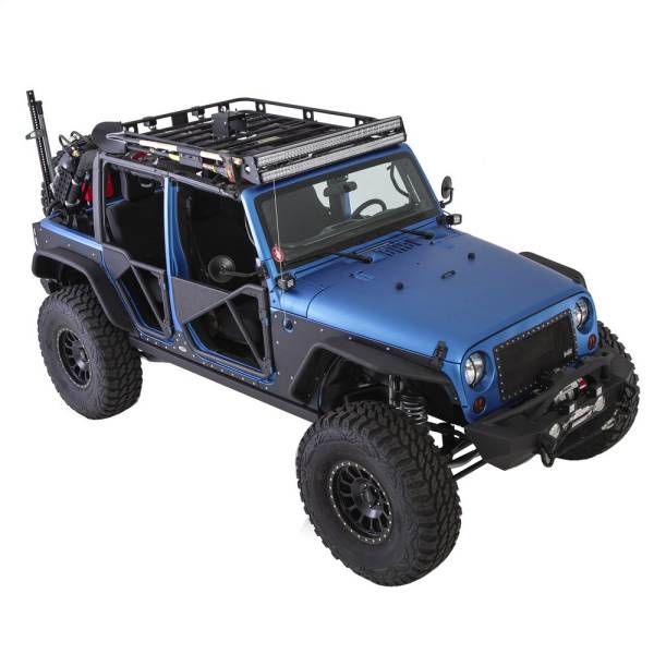 Smittybilt - Smittybilt Defender Roof Rack 4 ft. x 5 ft. x 4 in. 1 pc. Black - 40504 - Image 1