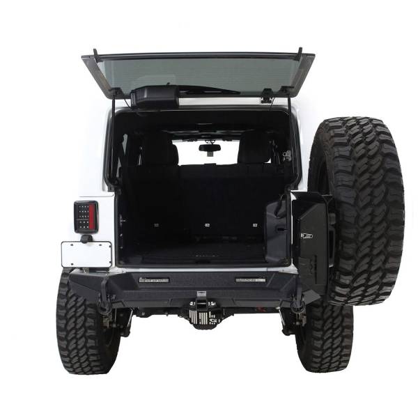 Smittybilt - Smittybilt XRC Tailgate Incl. Tire Carrier Accomodates Up to 37 in. Tire - 76410 - Image 1