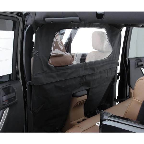 Smittybilt - Smittybilt Outback Standard Bikini Top Black No Drill Installation Requires PN[90101] If Vehicle Does Not Have Windshield Channel - 90501 - Image 1