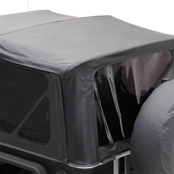 Smittybilt - Smittybilt Replacement Soft Top Incl. 2 Front Replacement Upper Door Skins w/Tinted Windows Black Diamond - 9070235 - Image 1