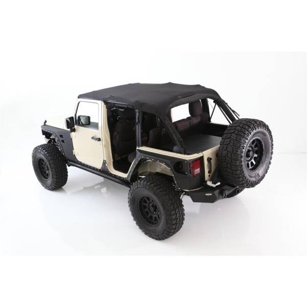 Smittybilt - Smittybilt Extended Top Mesh No Drill Installation Requires PN[90105] If Vehicle Does Not Have Windshield Channel - 94100 - Image 1