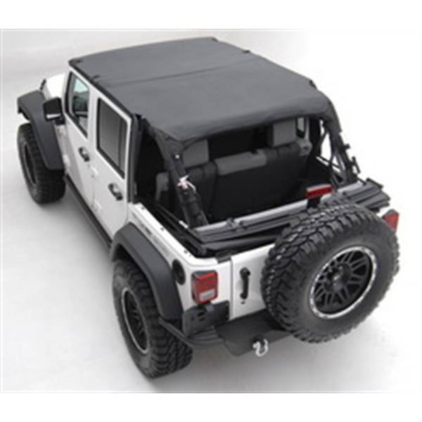 Smittybilt - Smittybilt Cloak Extended Mesh Top Cloak Sides And Rear Black Mesh - 95101 - Image 1