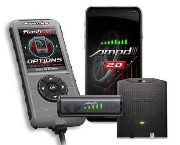 Superchips - Superchips Flashcal and Amp'd 2.0 Kit 2007-2016 GM Trucks - Gas - 50 State Compliant - 2545-A2 - Image 1