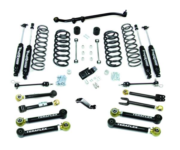 TeraFlex - TJ 4" Lift Kit w/ 8 FlexArms, Trackbar & 9550 Shocks - Image 1