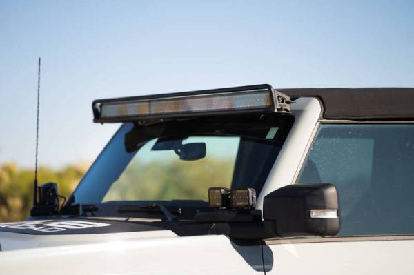 DV8 Offroad - DV8 Offroad 2021-22 Ford Bronco; 52-Inch Straight LED Light Bar Mount LBBR-01 - Image 1