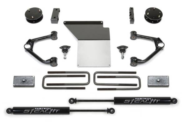 Fabtech - Fabtech 3" BUDGET SYS W/ STEALTH 07-18 GM C/K1500 P/U W/ OE FORG STL UCA K1059M - Image 1