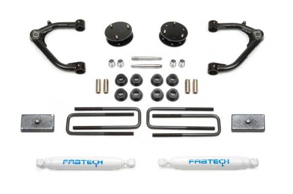 Fabtech - Fabtech 3" UNIBALL UCA SYS W/ PERF SHKS 2019-22 GM C/K1500 P/U K1129 - Image 1