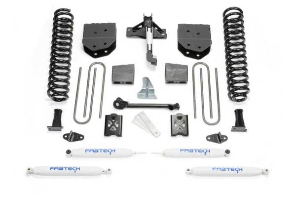 Fabtech - Fabtech 6" BASIC SYS W/PERF SHKS 05-07 FORD F250 4WD W/O FACTORY OVERLOAD K2010 - Image 1