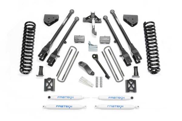 Fabtech - Fabtech 6" 4LINK SYS W/COILS & PERF SHKS 05-07 FORD F250 4WD W/FACTORY OVERLOAD K20131 - Image 1