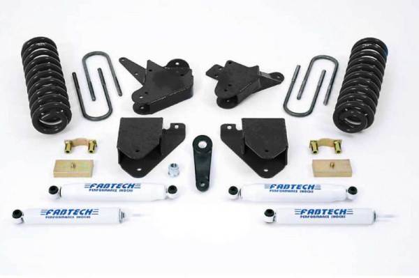Fabtech - Fabtech 6" BASIC SYS W/PERF SHKS 01-04 FORD F250/350 2WD &00-05 EXCUR 2WD W/GAS & 6.0L D K2098 - Image 1