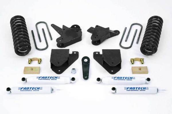 Fabtech - Fabtech 6" BASIC SYS W/PERF SHKS 01-04 FORD F250/350 2WD &00-05 EXCURSION 2WD W/7.3L DIE K2100 - Image 1